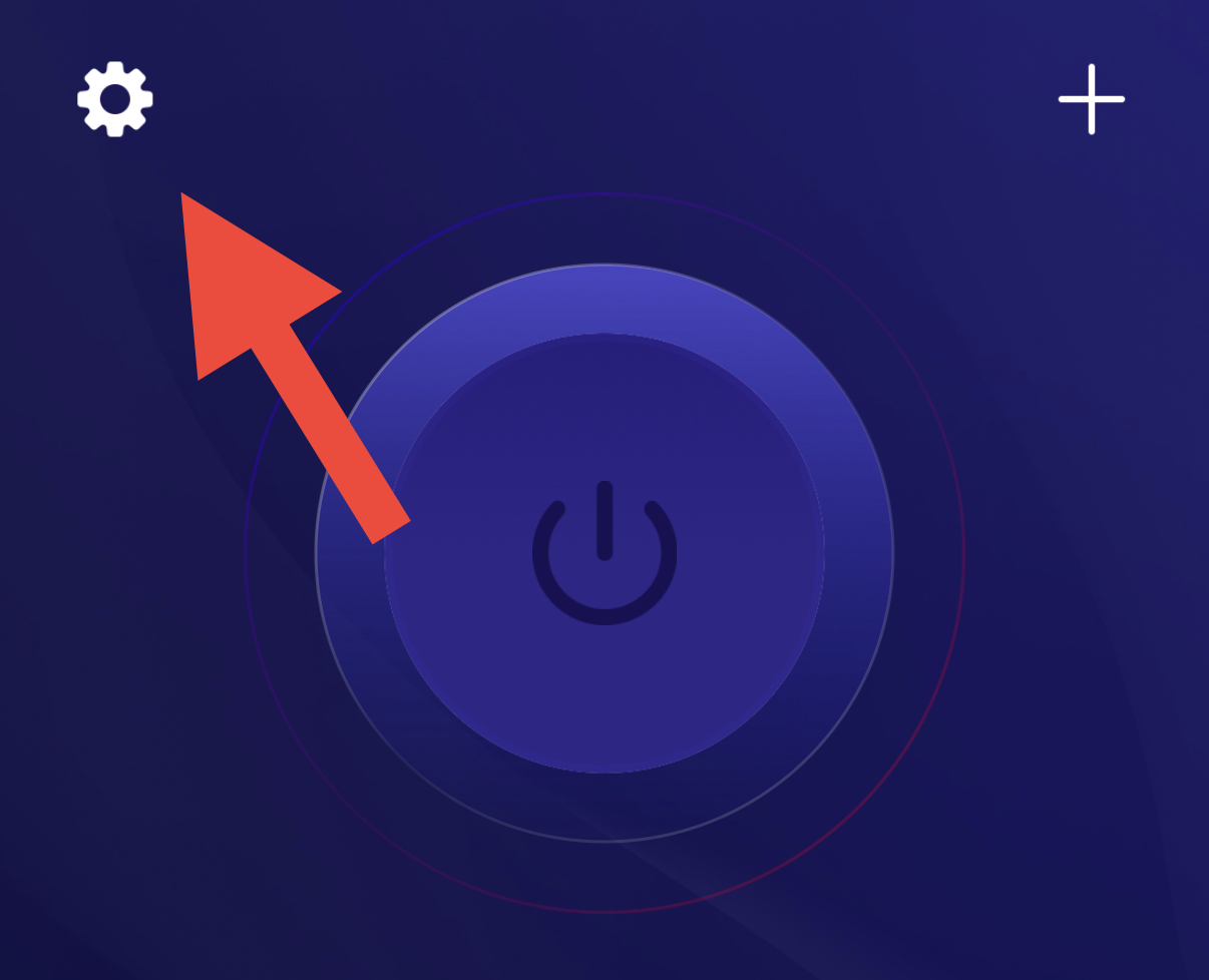 Открытие настроек Happ